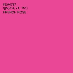 #EA4797 - French Rose Color Image
